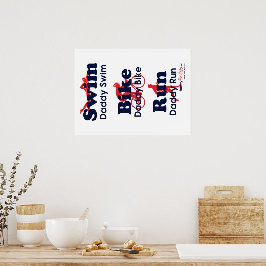 Triathlon Daddy Poster (Küche)