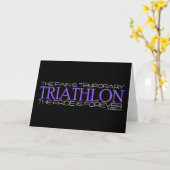 Triathlon - der Stolz ist Forever Karte (Gelbe Blume)