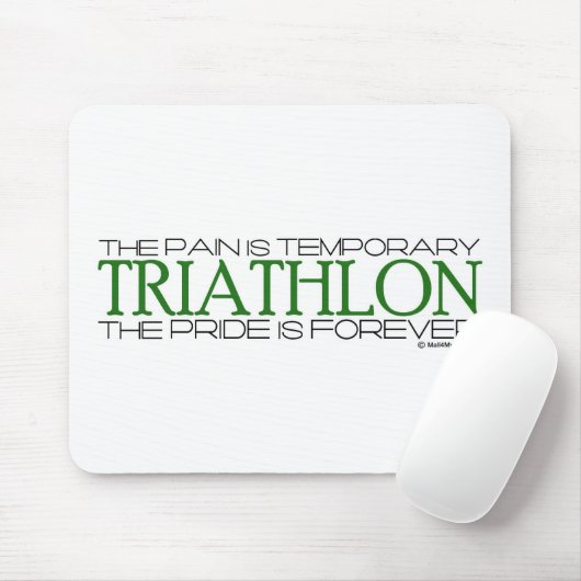 Triathlon - der Stolz ist Forever Mousepad (Mit Mouse)