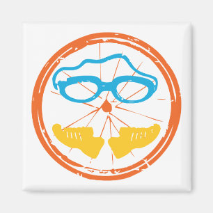 Triathlon-Design auf verschiedenen Konsumgütern Magnet