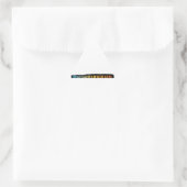 Triathlon-Design Dreieckiger Aufkleber (Tasche)