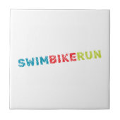 Triathlon-Design Fliese (Vorderseite)