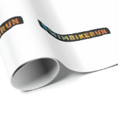 Triathlon-Design Geschenkpapier (Rolleneckpunkt)