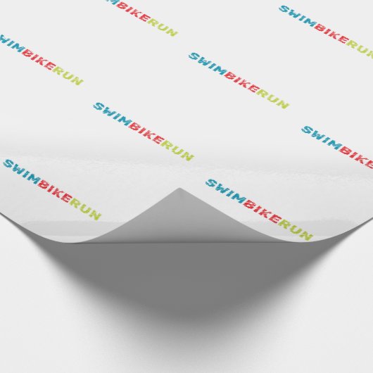 Triathlon-Design Geschenkpapier (Ecke)