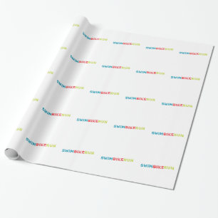 Triathlon-Design Geschenkpapier