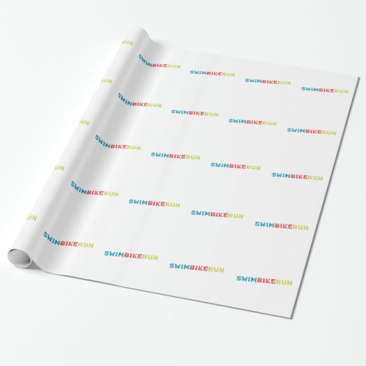Triathlon-Design Geschenkpapier (Ungerollt)