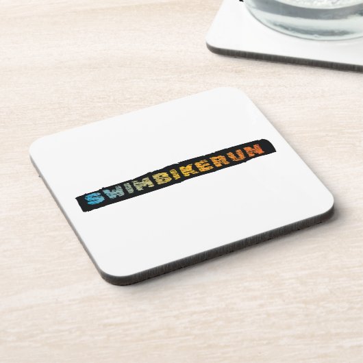 Triathlon-Design Getränkeuntersetzer (Linke Seite)