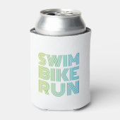 Triathlon-Design in Farben Dosenkühler (Kanne Vorderseite)