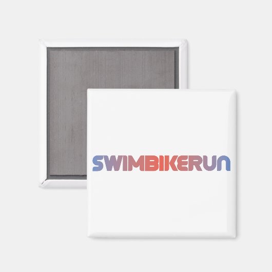 Triathlon-Design Magnet (Vorderseite/Rückseite)