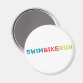 Triathlon-Design Magnet (Vorderseite/Rückseite)