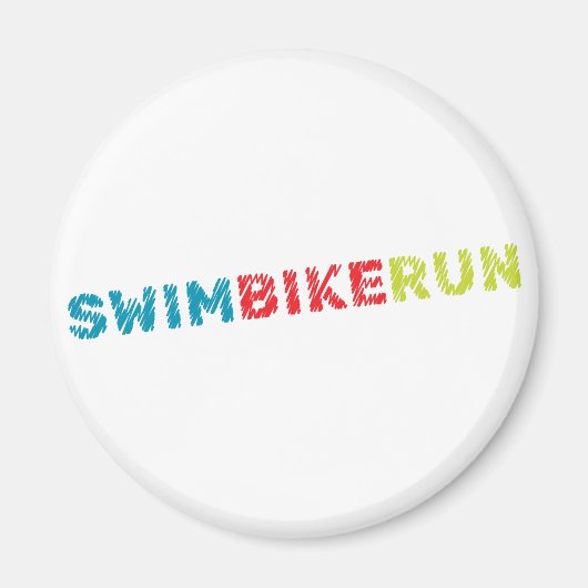 Triathlon-Design Magnet (Vorne)