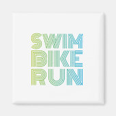 Triathlon-Design Magnet (Vorne)