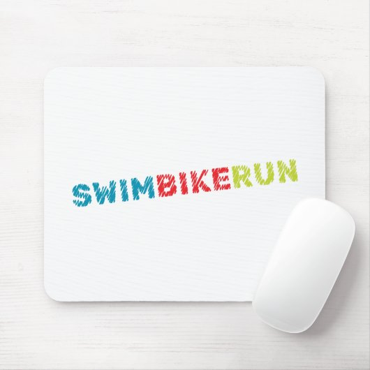 Triathlon-Design Mousepad (Mit Mouse)
