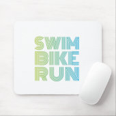 Triathlon-Design Mousepad (Mit Mouse)