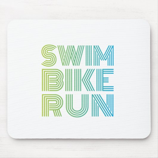 Triathlon-Design Mousepad (Vorne)
