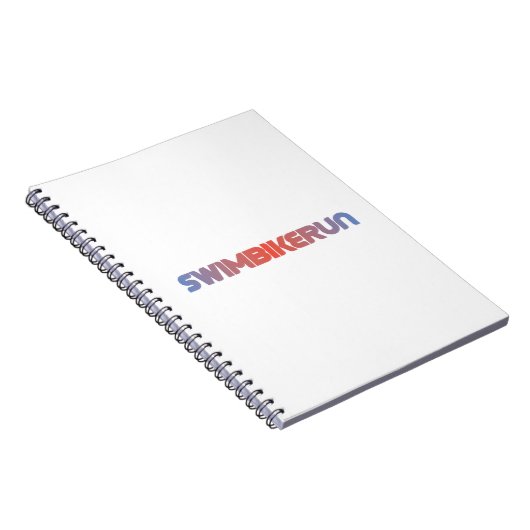 Triathlon-Design Notizblock (Rechte Seite)