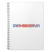 Triathlon-Design Notizblock (Vorderseite)