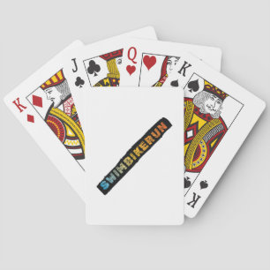 Triathlon-Design Spielkarten