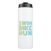 Triathlon-Design Thermosbecher (Vorderseite)