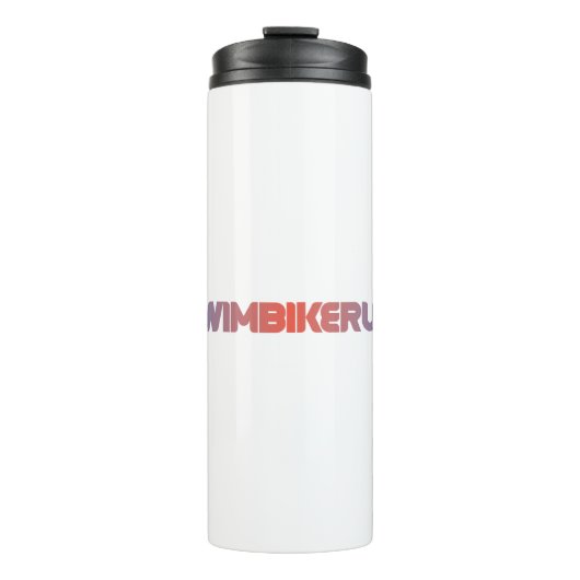 Triathlon-Design Thermosbecher (Vorderseite)