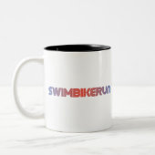 Triathlon-Design Zweifarbige Tasse (Links)