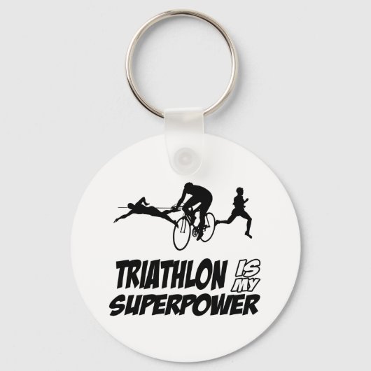 Triathlon-Designs Schlüsselanhänger (Vorderseite)