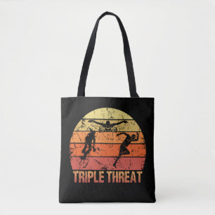 Triathlon-Dreifach-Bedrohung Vintag Tasche