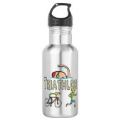 Triathlon Edelstahlflasche (Vorderseite)