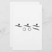 Triathlon Einmaliges Geschenk Briefpapier (Vorne/Hinten)