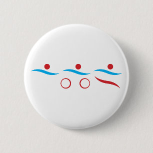 Triathlon Einmaliges Geschenk Button