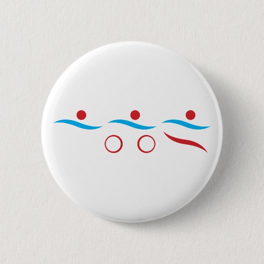 Triathlon Einmaliges Geschenk Button (Vorderseite)