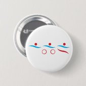 Triathlon Einmaliges Geschenk Button (Vorne & Hinten)