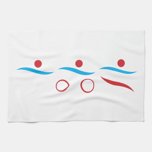 Triathlon Einmaliges Geschenk Handtuch (Horizontal)