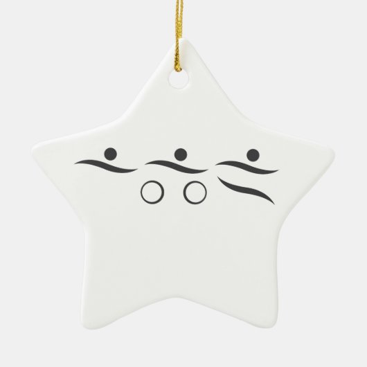 Triathlon Einmaliges Geschenk Keramik Ornament (Vorne)