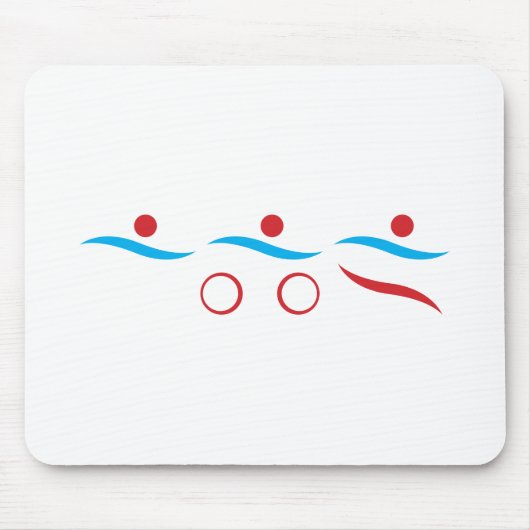 Triathlon Einmaliges Geschenk Mousepad (Vorne)