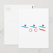 Triathlon Einmaliges Geschenk Postkarte (Vorne/Hinten)