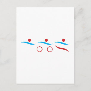 Triathlon Einmaliges Geschenk Postkarte