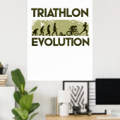 Triathlon-Evolution Poster (Heimbüro)