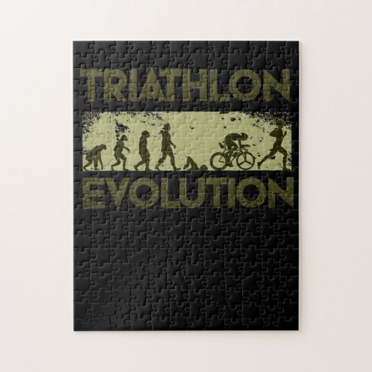 Triathlon-Evolution Puzzle (Vertikal)