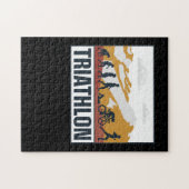 Triathlon-Evolution Puzzle (Horizontal)