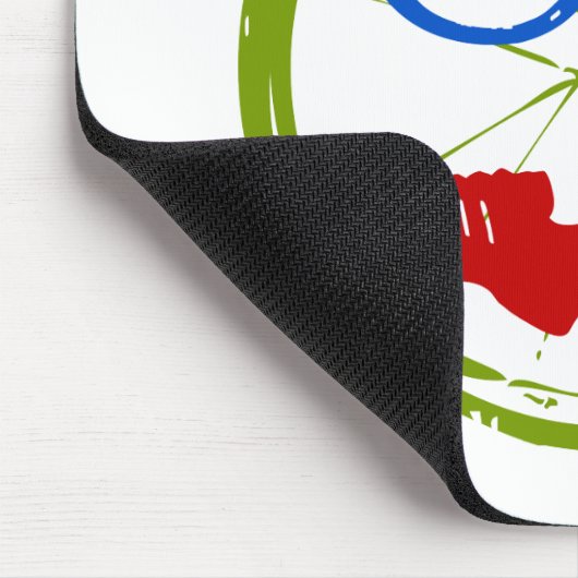 Triathlon Face Mousepad (Ecke)