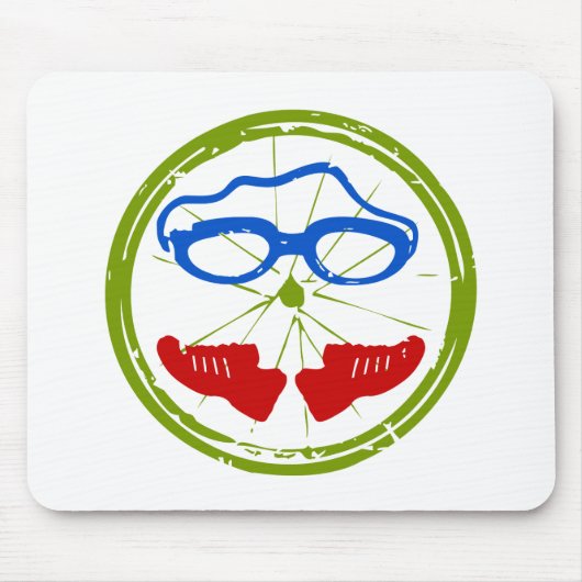 Triathlon Face Mousepad (Vorne)