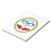 Triathlon Face Notizblock (Rotiert)