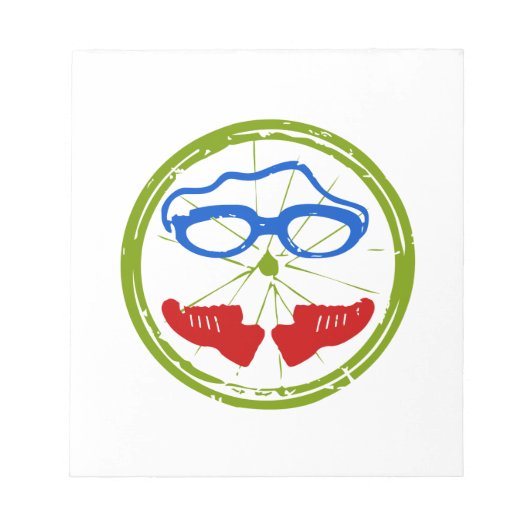 Triathlon Face Notizblock (Vorderseite)