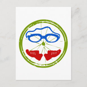 Triathlon Face Postkarte