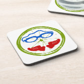 Triathlon Face Untersetzer (Linke Seite)