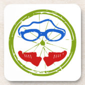 Triathlon Face Untersetzer (Vorderseite)