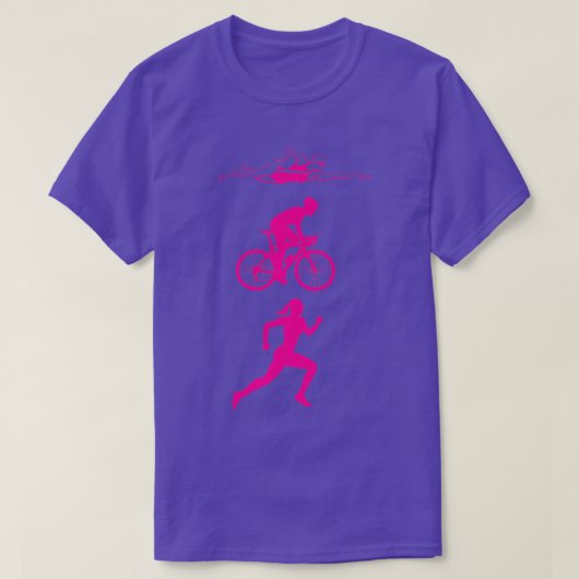 Triathlon Frauen-Geschenk T-Shirt (Design vorne)