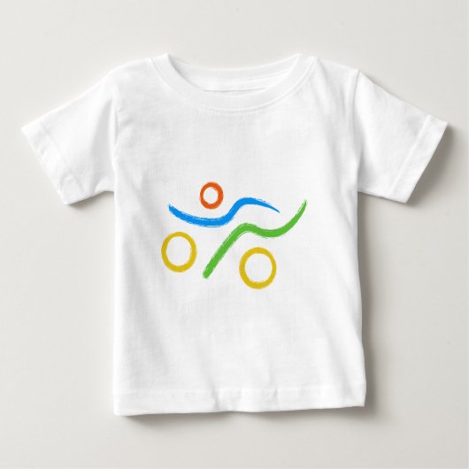 Triathlon Freak Logo Baby T-shirt (Vorderseite)
