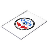 Triathlon Freak Logo Notizblock (Linke Seite)
